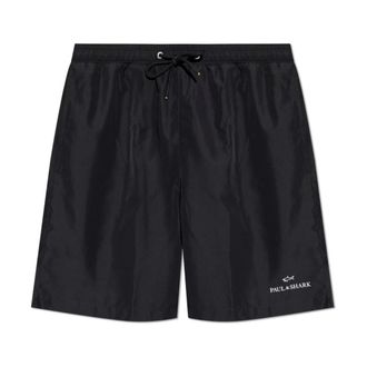 Paul & Shark Paul & Shark, Beachwear, male, Black, Size: 2XL Swim Shorts