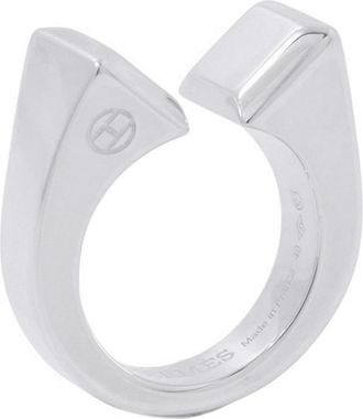 Herm&egrave;s Silver 925 Band Ring (Pre-Owned)