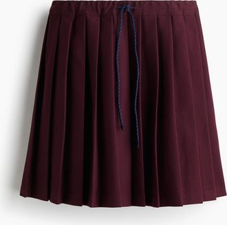 H&M Plissierter Minijupe - Red