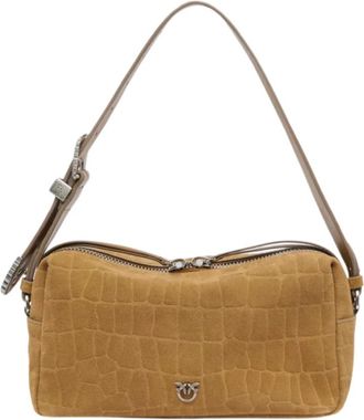 Pinko Bauletto Trittico - Dames - Schoudertassen - Beige - ONE Size - Tassen
