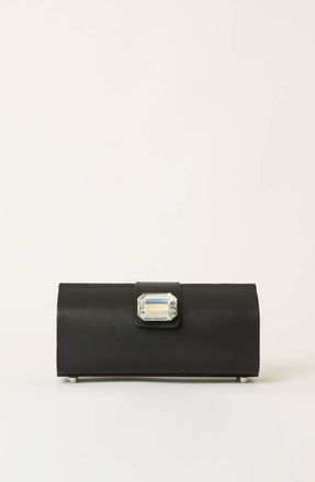 BTB Los Angeles Womens Mellow Crystal Clutch In Black