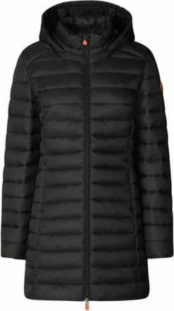 Save The Duck Carol Hooded Coat - Dames - Winterjassen - Zwart - M - Leer - Jassen