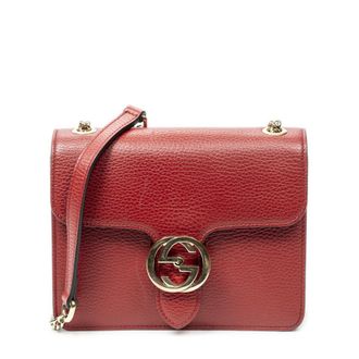 Gucci Small Interlocking GG Chain Crossbody schoudertas