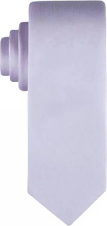 Calvin Klein Mens Unison Solid Tie In Lilac