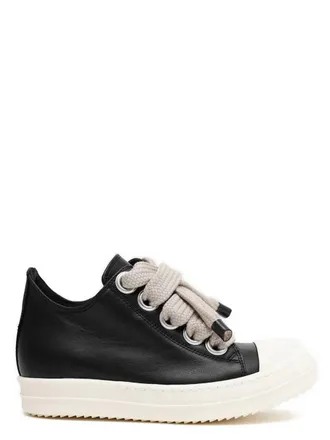 Rick Owens Lederschuhe Jumbolace Low Sneakers