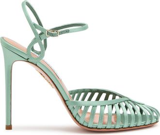 Aquazzura Aquazzura Sweet Surrender 105 Satin Pumps - Green