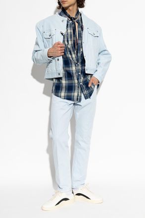 Dsquared2 Denim Jacket With Pockets, Mens, Light Blue