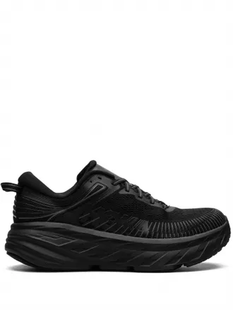 Hoka One One Mens Bondi 7 Sneakers In Black/black