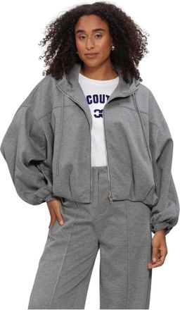 Co'Couture Lancecc Balloon Hoodie - Dames - Vesten met rits - Grijs - S - Hoodies & sweatvesten