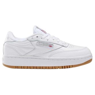 Reebok Women Club C Double Sneaker, White/Reebok Rubber Gum-07/White, 4.5