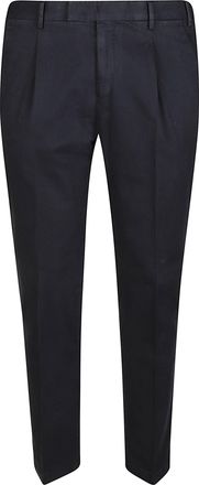 Pantaloni Torino Master Tailored Slim Pleated Cotton Pants