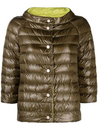 Herno reversible quilted jacket - Green