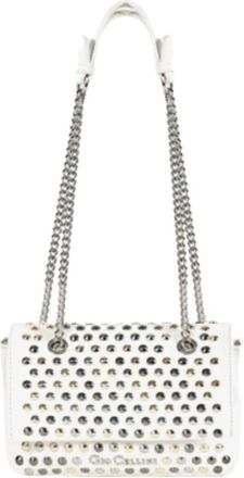 Gio Cellini Mini Schoudertas - Dames - Schoudertassen - Wit - ONE Size - Leer - Tassen