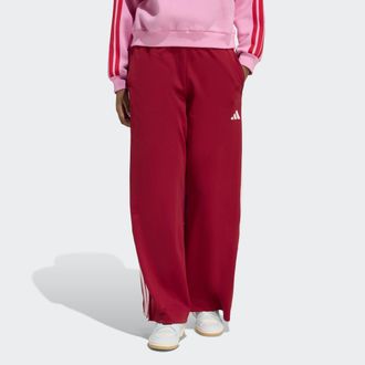 adidas Sporthose ADIDAS SPORTSWEAR W HER PT, Damen, Gr. XXL, N-Gr, active maroon, clear pink, Obermaterial: 53% Baumwolle, 47% Polyester, Hosen Sporthose, sp