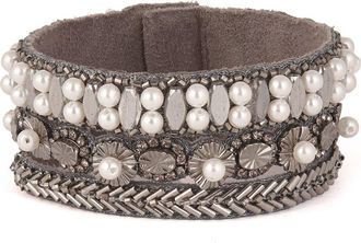 Deepa Gurnani Ascancia Cuff Bracelet in Gunmetal at Nordstrom