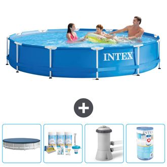 Intex Piscina Con Estructura Redonda - 366x76 Cm - 7-piezas S31542