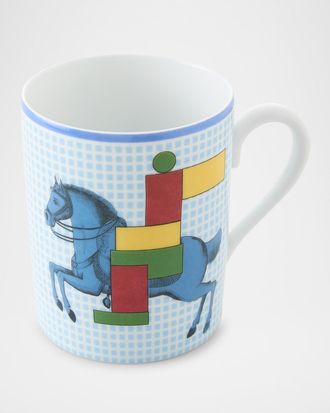 Herm&egrave;s Cavalier En Formes N1 Bleu Mug
