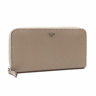 Fendi Leather Long Wallet (Bi-Fold) (Pre-Owned)