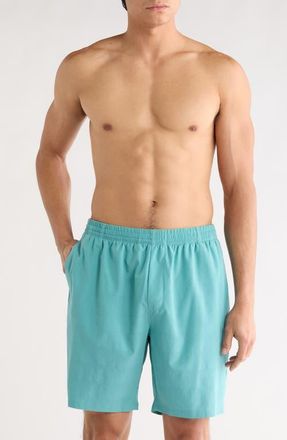 Tommy Bahama Huntington Bay 8 Swim Trunks in Bristol Blue at Nordstrom, Size Xx-Large