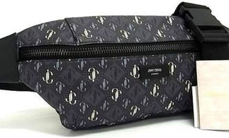 Jimmy Choo London Gray Pvc Fanny Pack Sling Bag (Pre-Owned)