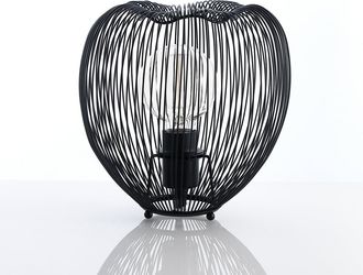 Oresteluchetta L&aacute;mpara De Mesa De Acero Negro Mate Dise&ntilde;o Moderno Lynton