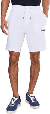 Polo Ralph Lauren 9-Inch Logo Double-Knit Shorts Mens Shorts White : XL 9, Cotton/Polyester
