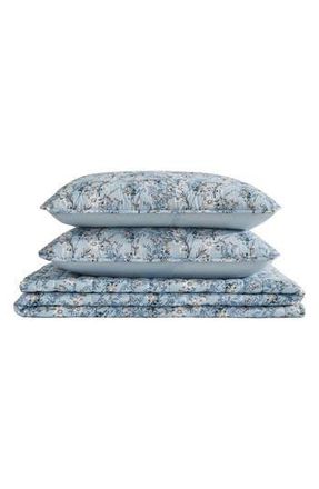 Lucky Brand Soft Floral Reversible Quilt Set in Soft Floral Blue at Nordstrom Rack, Size Full/queen