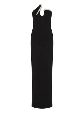 Rachel Gilbert Tessa embellished strapless maxi gown - women - Acetate/Polyester - 1 - Black