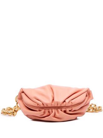 Bottega Veneta 2012-2025 lamsleren heuptas met ketting - Roze