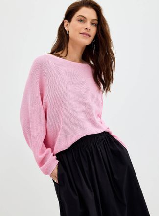 Contemporaine Womens Shimmering boat-neck sweater Exclusive collection from Italy