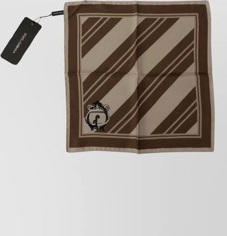 Dolce & Gabbana silk striped square scarf