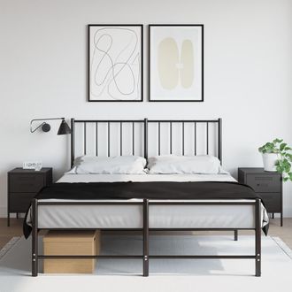 Berkfield Home Bedside Cabinets 2 pcs Black 36x39x50.5 cm Steel