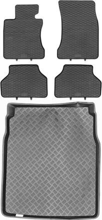 OEM Juego De Alfombrillas De Goma Para Coche Y Alfombrilla Para Maletero Para Bmw Serie 5 E60 Sed&aacute;n (2003-2010)