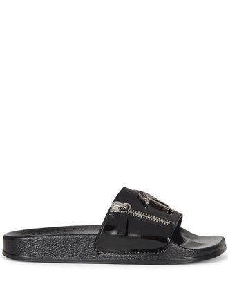 Giuseppe Zanotti Brett Zip slides - Black