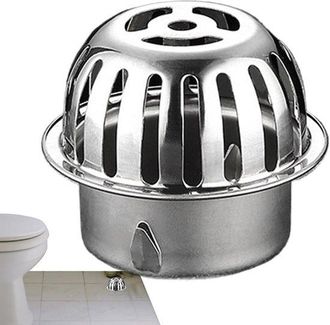 No Brand 2 Rejillas De Desag&uuml;e, Rejilla Para Pozo De Piso De Ba&ntilde;o, Desatascador De Acero Inoxidable, Colador De Pelo Para S&oacute;tano, Jard&iacute;n, Casa, Ba&ntilde;o