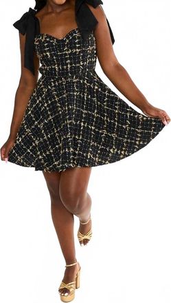 BuddyLove Carter Scorpio Mini Dress In Black