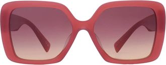 Miu Miu Orange Gradient Violet Square Ladies Sunglasses MU 10YS 10M07P 56