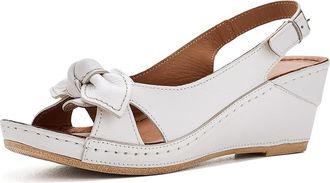 Spring Step Chassidy Womens Wedge Shoes White : EU 42 (US Womens 10.5-11) M, Leather