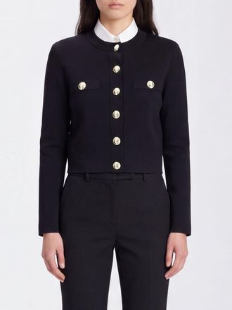Balmain Cardigan slim fit in misto viscosa con scollo a girocollo