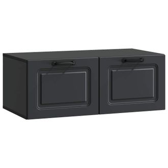 vidaXL Mueble Para Tv De Pared Negro 78,5 X 41 X 30 Cm Vidaxl