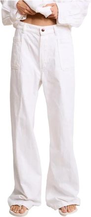 Denimist Deck Pant - Dames - Wijde Broeken - Wit - W27 - Katoen - Broeken