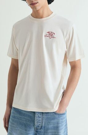 Scalpers Print Paris T-shirt in Cream at Nordstrom, Size Xx-Large Eu