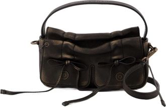 Acne Studios Vintage Crossbody Leren Tas Bruin - Dames - Handtassen - Bruin - ONE Size - Leer - Tassen