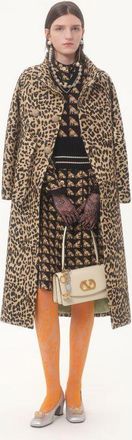 Valentino Gilet In Lana Jaquard Petit Charles Donna NERO XL