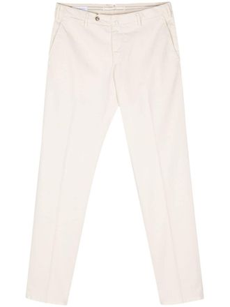 Luigi Bianchi Mantova tapered trousers - Neutrals