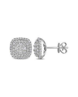 Rina Limor 14K 0.87 Ct. Tw. Diamond Halo Cluster Studs