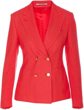 Tagliatore Red J-Coral Jacket