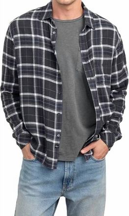 Rails Lennox Shirt In Shadow White Cobalt
