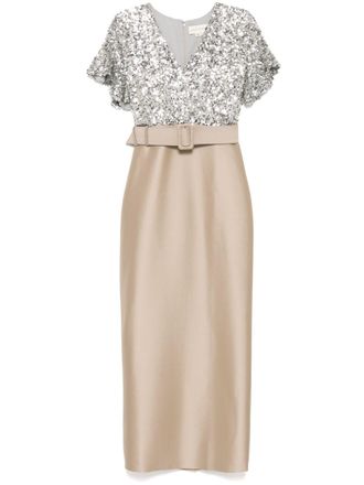 Sachin & Babi Marlene gown - women - Spandex/Elastane/Polyester - 16 - Neutrals