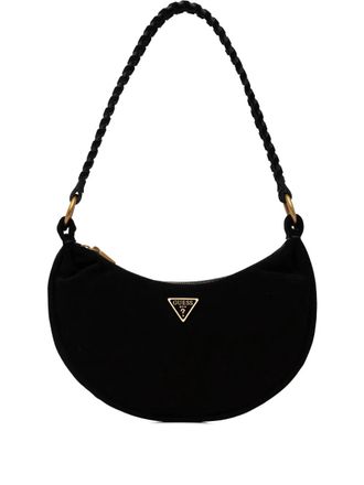 Guess Co mini Amita logo-plaque tote bag - Black